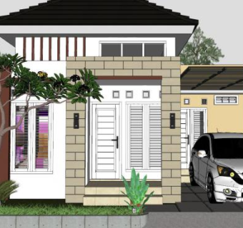 极简房子住宅别墅SU模型下载_sketchup草图大师SKP模型