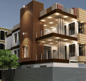 现代化建筑住宅SU模型下载_sketchup草图大师SKP模型