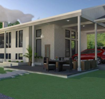 简约主义别墅建筑SU模型下载_sketchup草图大师SKP模型