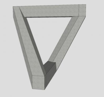 几何形状艺术摆件SU模型下载_sketchup草图大师SKP模型