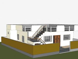 简单印度<em>房子</em>建筑SU模型下载_sketchup草图大师SKP模型