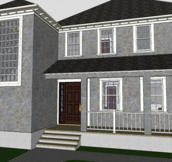 现代住宅家居别墅SU模型下载_sketchup草图大师SKP模型