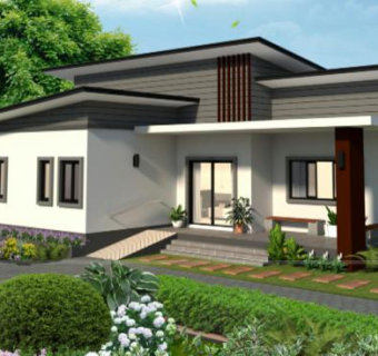 现代田园别墅建筑SU模型下载_sketchup草图大师SKP模型