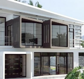 现代双层别墅住宅SU模型下载_sketchup草图大师SKP模型