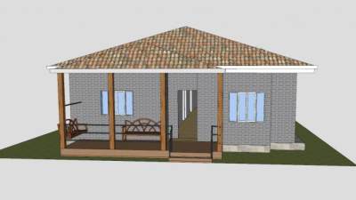 四合院住宅别墅SU模型下载_sketchup草图大师SKP模型