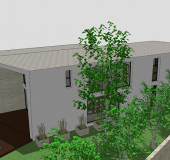 园林户外建筑别墅SU模型下载_sketchup草图大师SKP模型