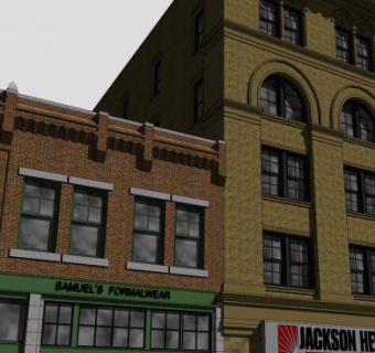 现代高层建筑别墅SU模型下载_sketchup草图大师SKP模型