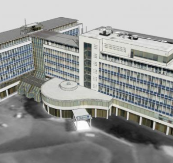 四星级酒店建筑SU模型下载_sketchup草图大师SKP模型