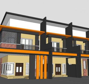 传统住宅别墅建筑SU模型下载_sketchup草图大师SKP模型