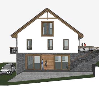 别墅建筑房子SU模型下载_sketchup草图大师SKP模型