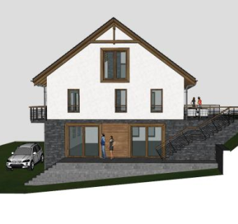 别墅建筑房子SU模型下载_sketchup草图大师SKP模型