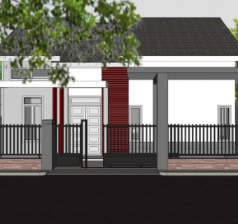 现代主义户外别墅SU模型下载_sketchup草图大师SKP模型