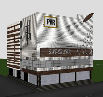 现代住宅高层建筑别墅SU模型下载_sketchup草图大师SKP模型