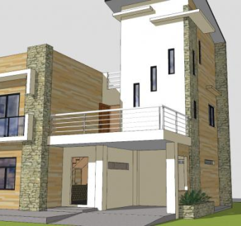 梦想房子别墅SU模型下载_sketchup草图大师SKP模型