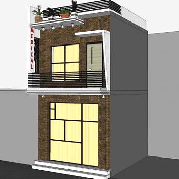 现代建筑别墅住宅SU模型下载_sketchup草图大师SKP模型