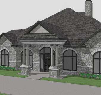 复式定制住宅别墅SU模型下载_sketchup草图大师SKP模型