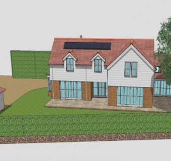 樱桃园小屋别墅SU模型下载_sketchup草图大师SKP模型