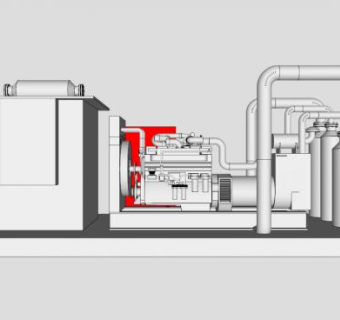 天燃气压缩机设备SU模型_su模型下载 草图大师模型_SKP模型