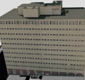 奥马哈市中心的办公大楼SU模型下载_sketchup草图大师SKP模型