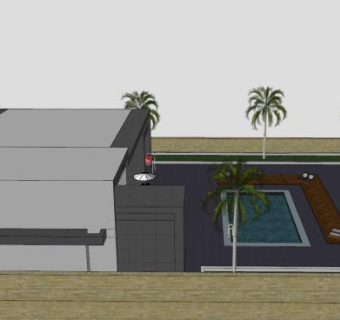 皇家豪华住宅别墅SU模型下载_sketchup草图大师SKP模型