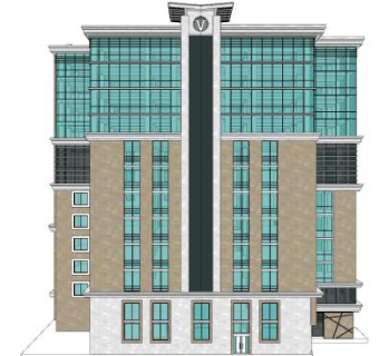 现代办公楼高楼层建筑SU模型下载_sketchup草图大师SKP模型