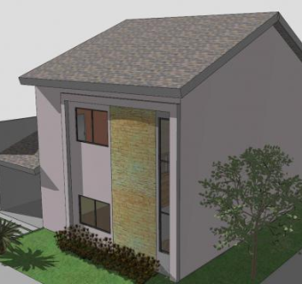 现代住宅乡村建筑SU模型下载_sketchup草图大师SKP模型