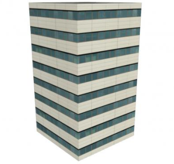 标准的办公大楼SU模型下载_sketchup草图大师SKP模型