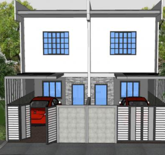 复式房子别墅建筑SU模型下载_sketchup草图大师SKP模型