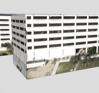 双栋并联的行政大楼SU模型下载_sketchup草图大师SKP模型