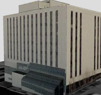奥马哈市的行政大楼SU模型下载_sketchup草图大师SKP模型