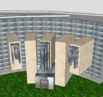 商务大型办公楼SU模型下载_sketchup草图大师SKP模型