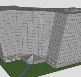 未来的办公大楼SU模型下载_sketchup草图大师SKP模型
