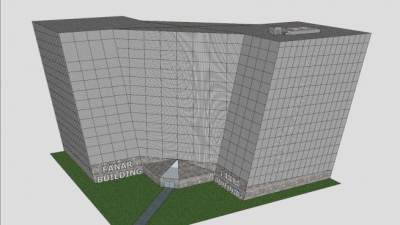 未来的办公大楼SU模型下载_sketchup草图大师SKP模型