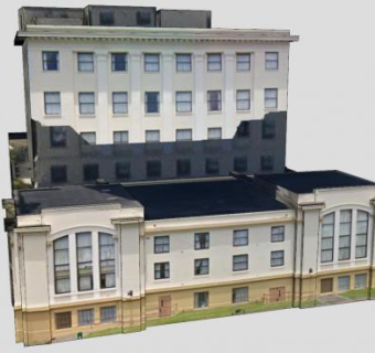 总区办公大楼建筑SU模型下载_sketchup草图大师SKP模型