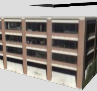 行政办公大楼纹理建筑SU模型下载_sketchup草图大师SKP模型