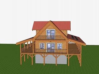 现代建造房子<em>住宅</em>SU模型下载_sketchup草图大师SKP模型