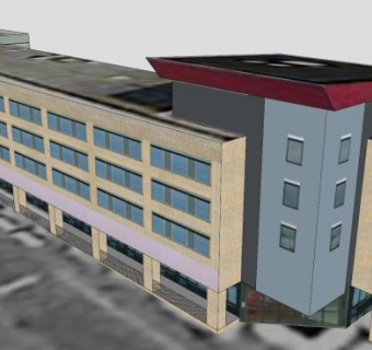 戈林化学公司办公楼SU模型下载_sketchup草图大师SKP模型