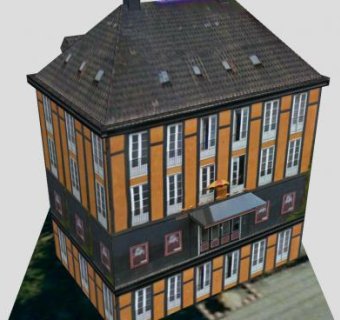 蒂沃利办公楼建筑SU模型下载_sketchup草图大师SKP模型