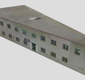 工业办公大楼建筑SU模型下载_sketchup草图大师SKP模型