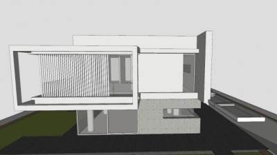 当代住宅建筑SU模型下载_sketchup草图大师SKP模型