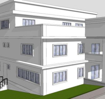 三层办公大楼SU模型下载_sketchup草图大师SKP模型