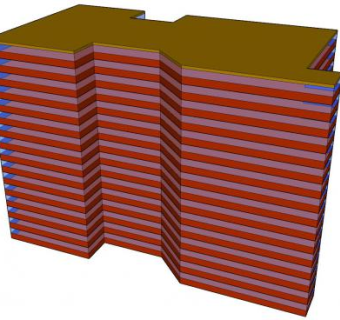 简单的办公大楼建筑SU模型下载_sketchup草图大师SKP模型
