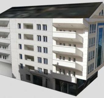 乡市区办公楼建筑SU模型下载_sketchup草图大师SKP模型