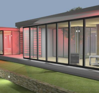 现代住宅建筑平房SU模型下载_sketchup草图大师SKP模型