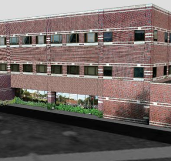 课堂办公大楼建筑SU模型下载_sketchup草图大师SKP模型