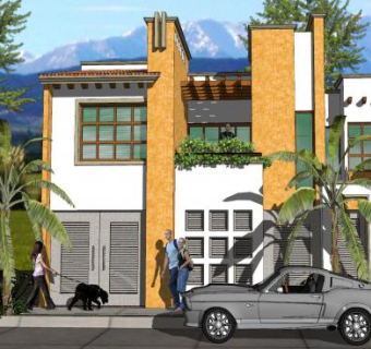 当代房子别墅建筑SU模型下载_sketchup草图大师SKP模型