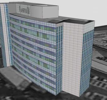 胡夫多普罗亚尔办公楼SU模型下载_sketchup草图大师SKP模型