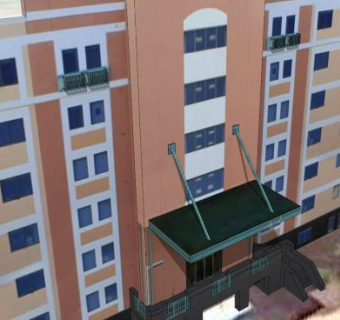 现代高层建筑SU模型下载_sketchup草图大师SKP模型