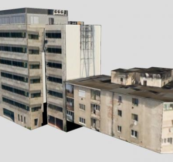 匈牙利布达佩斯办公楼SU模型下载_sketchup草图大师SKP模型