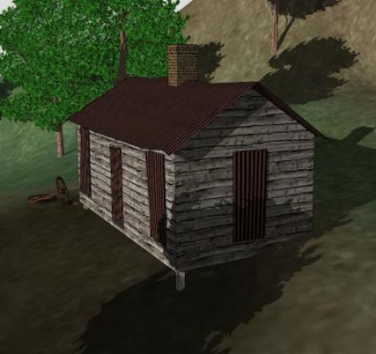 园林建筑小房子SU模型下载_sketchup草图大师SKP模型